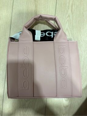 bebe Dusty Pink Logo Tote